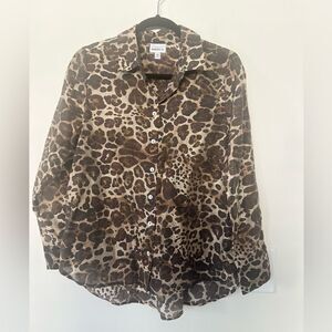 Bailey 44 Leopard Blouse M